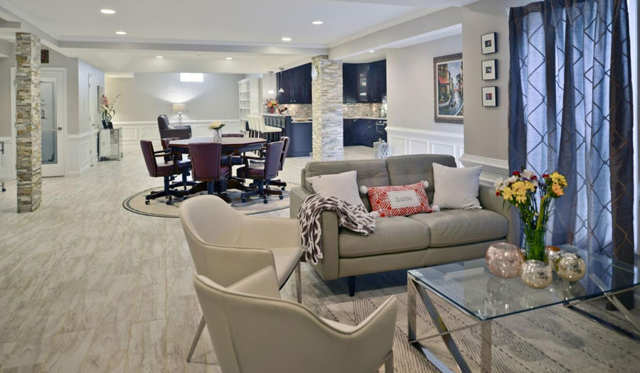 Stunning Remodeled Basement for 80 Guests | Michael Nash