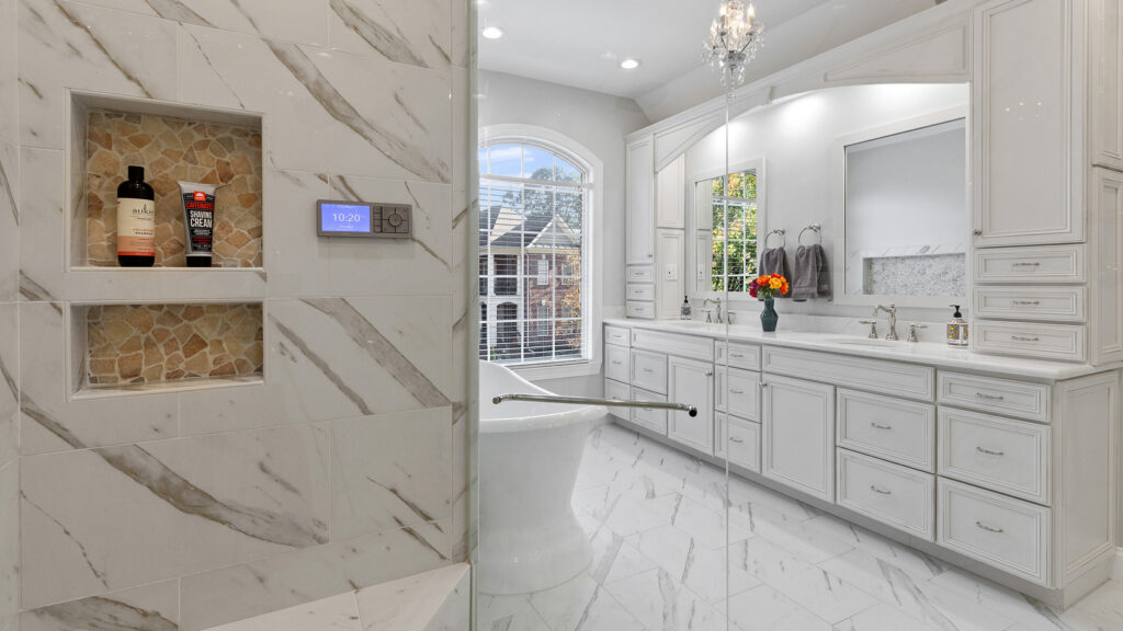 Bathroom remodeling project by Michael Nash Design / Build